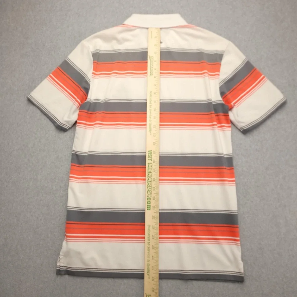 Adidas Puremotion Polo Shirt Mens S‎ White Stripe Ritz Carlton Golf Performance